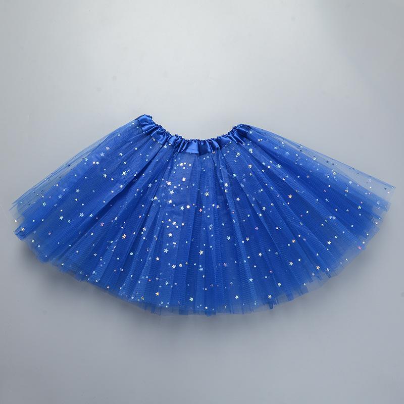 Girls Tulle Star Short Tutu Skirt Children Fancy Ballet Dancewear Party Costume Ball Gown Mini Skirt
