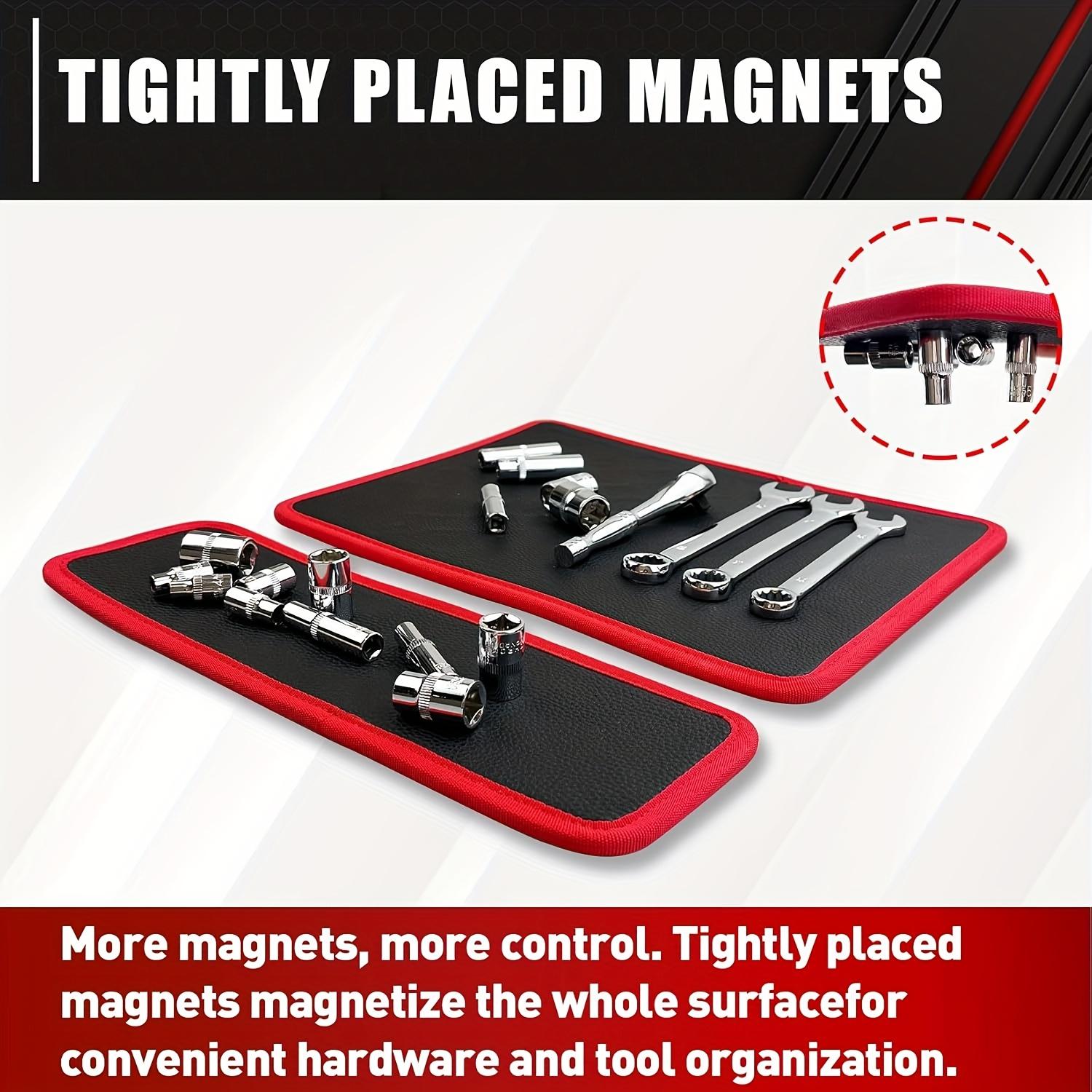 Double-Sided Magnetic Tool Mat, Scratch-Resistant Magnetic Storage Pad, Ideal for Home Workshop Car Repair Tools Parts, Tool Organizer, Tool Holder, Magnetic Wrench Organizer, Garage Tool Organizer, Tool Storage Organiser