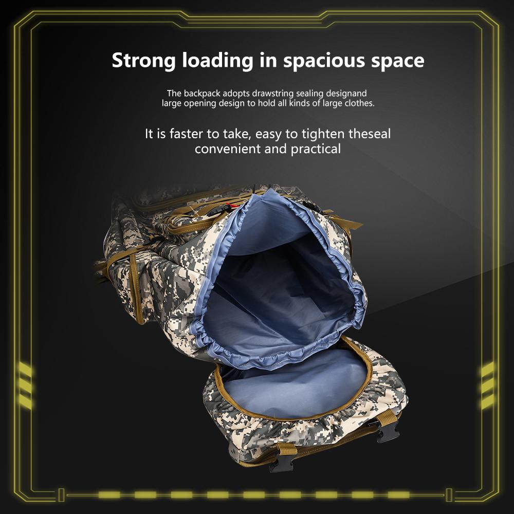 【Jumahe】Prepper Bags, 80L Big Forest Bugout Bags, 600D Oxford Fabric Go Bag, Waterproof and Breathable Travel Backpack, Spend night Biggie Handbag, Rugged and Durable Men's Camouflage Backpack Hiking Camping Hunting Fishing SpringStatements 【Jumahe】Prepper Bags, 80L Big Forest Bugout Bags, 600D Oxford Fabric Go Bag, Waterproof and Breathable Travel Backpack, Spend night Biggie Handbag, Rugged and Durable Men's Camouflage Backpack Hiking Camping Hunting Fishing SpringStatements