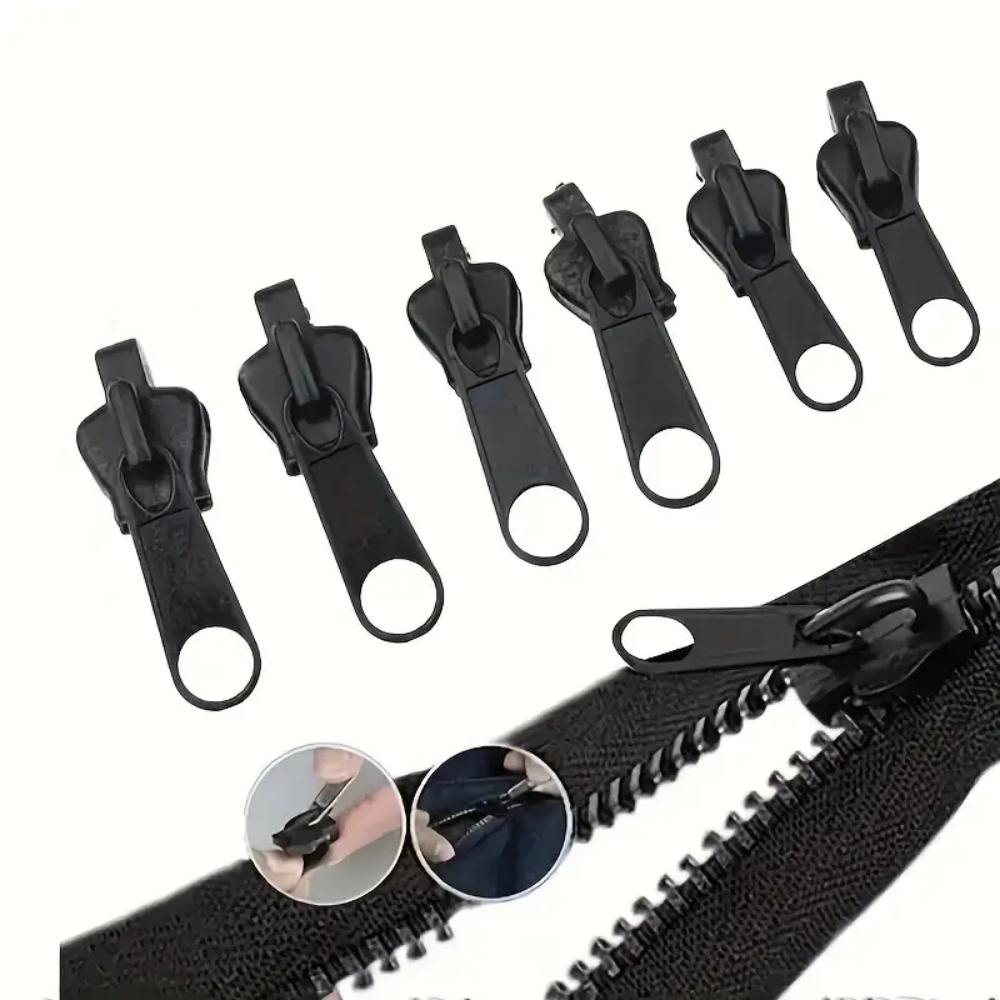 6/12/18pcs Zipper Repair Kit, Detachable Universal Zipper Pulls, Clothes Bags Luggage Replacement Parts, No Tool Needed