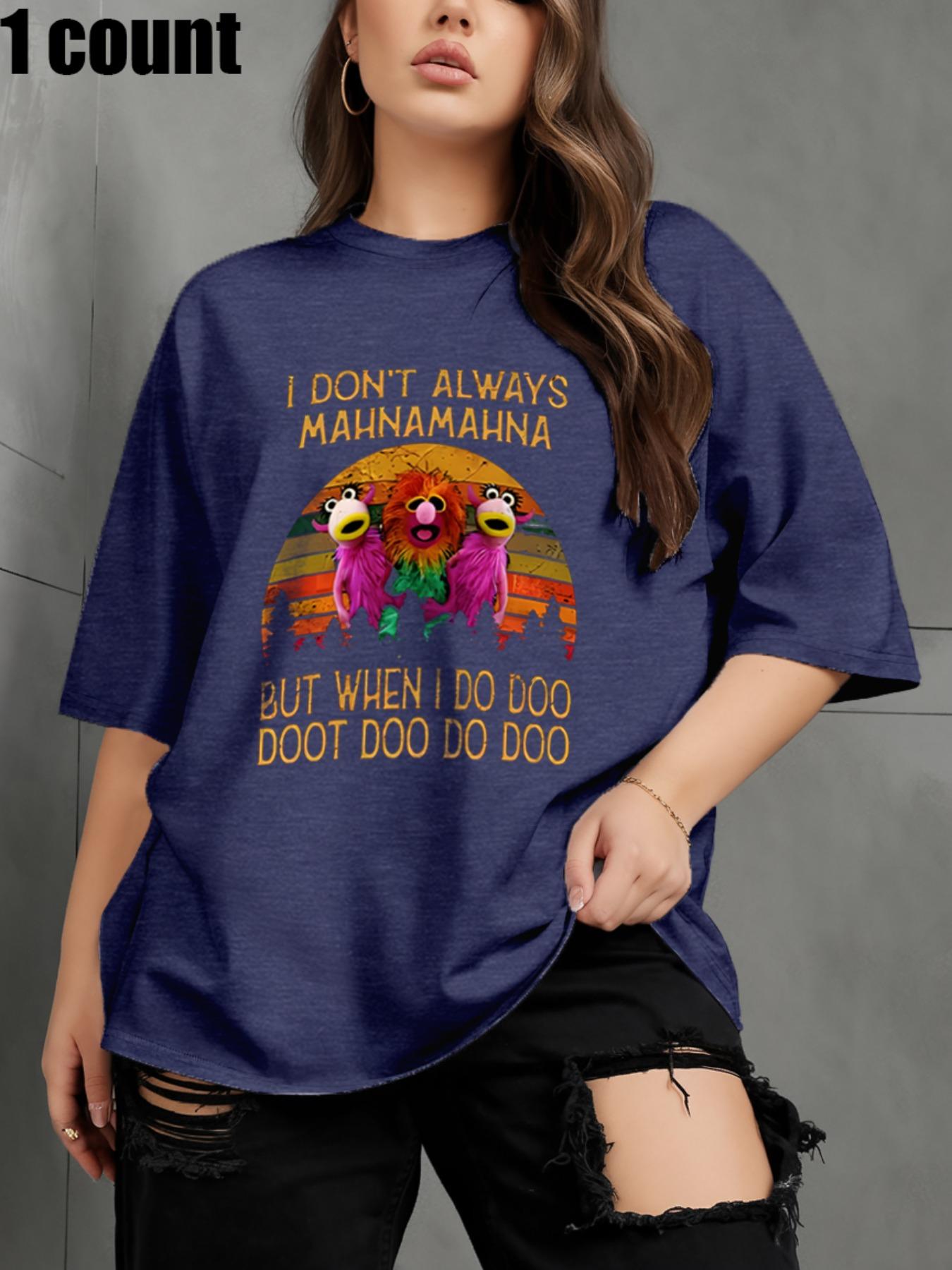 【Plus Size】 Letter Print Round Neck Tee, Casual Short Sleeve Crew Neck T-shirt for Daily Wear, Women Clothing for All Seasons