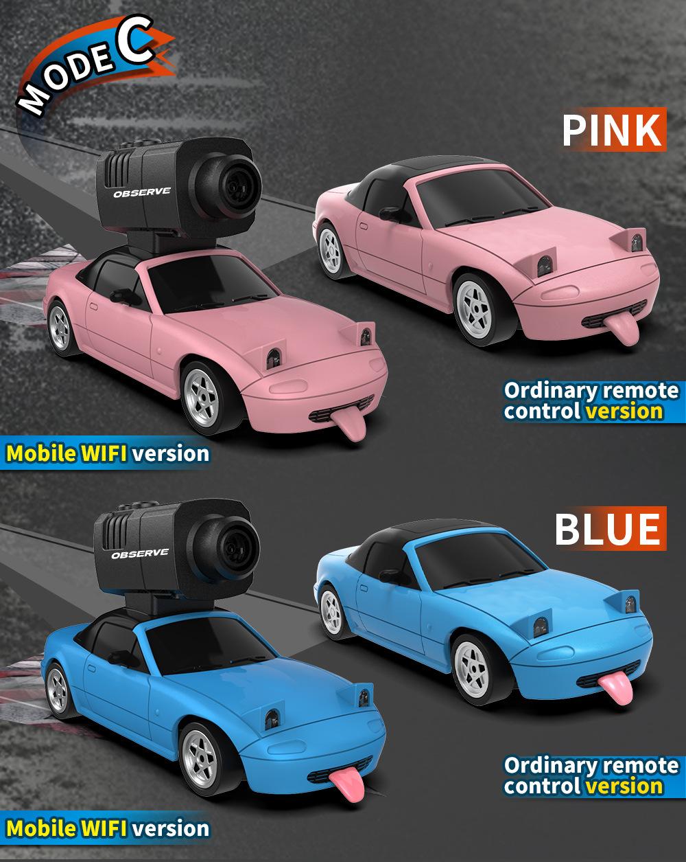JJRC Mini FPV RC Car with Camera - 1:32 4WD High Speed Drift Racing Car, 2.4G Full Proportional Control, APP Remote Mode, Rechargeable Toy for Boys Kids 8-12 hd