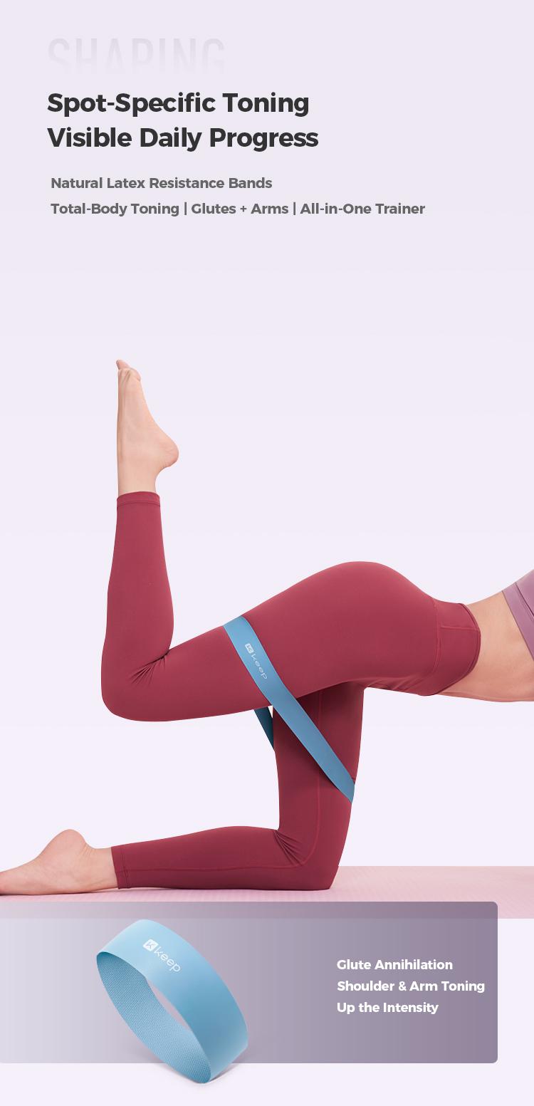 KEEP Resistance Loop Bands for Women, Elastic Loop Bands for Booty & Legs, Different Levels Elastic Band for Home Gym, Great Fitness Equipment for Training, Yoga, Exercise