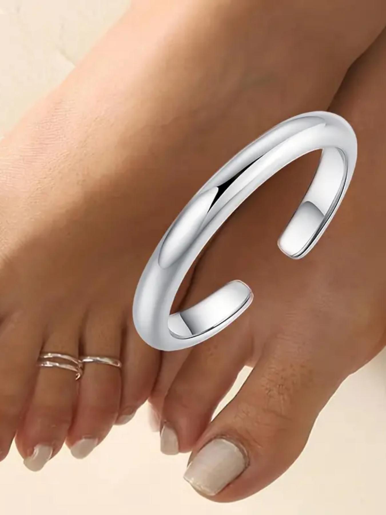 S925 Sterling Silver Simple Toe Ring, Fashionable Toe Ring for Women & Girls, Casual Jewelry for Party, Daily Decor, Trendy All-match & Exquisite Jewelry for Birthday Gift, Fine Jewelry