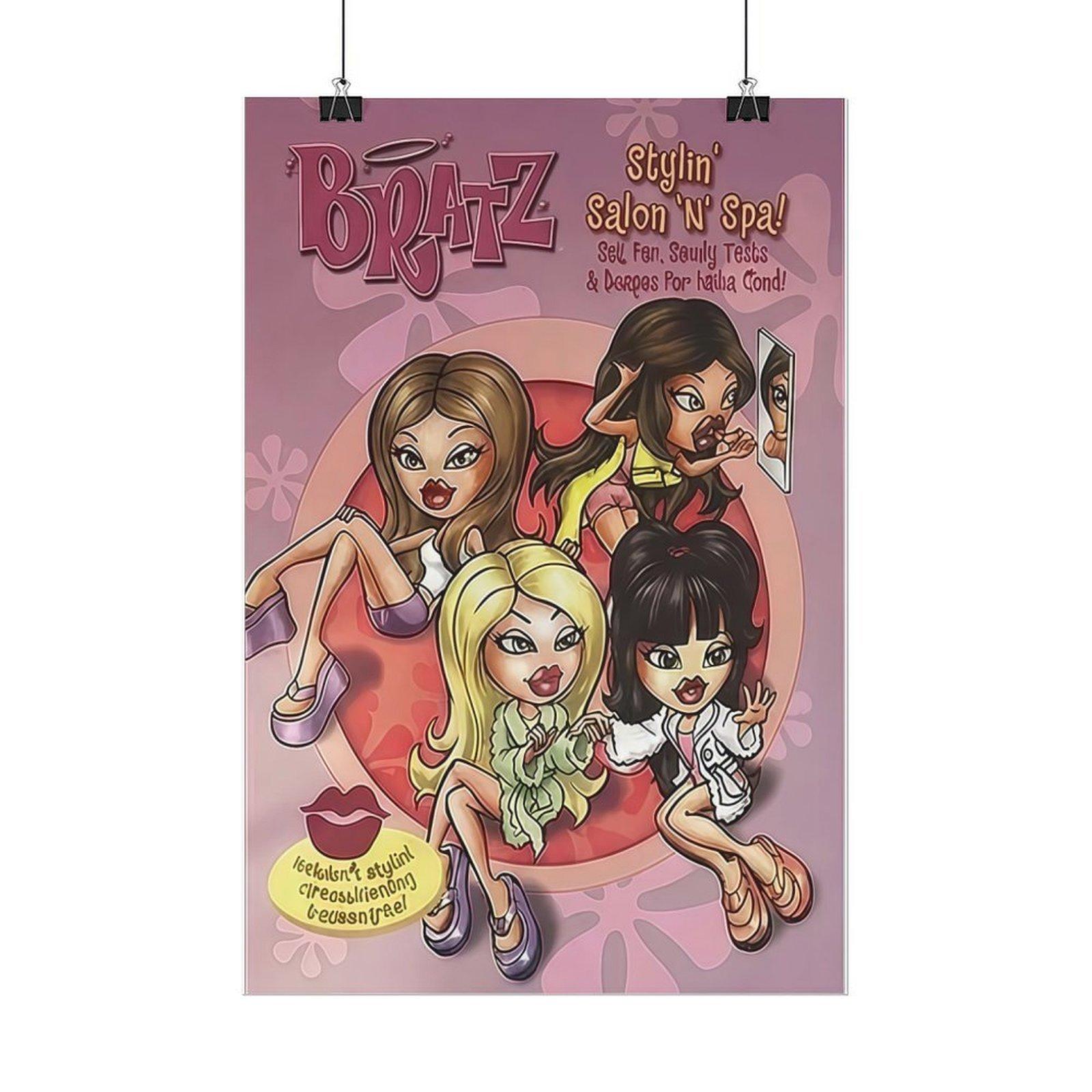 High-Quality Modern Vibrant Cartoon Print Wall Art Poster, Decorative Artwork, Doll Lover Cartoon Girl Home Decor, Art Print, Perfect Gift for Living Room, Bedroom, Office, Canvas Wall Art Painting, Cute Aesthetic Decor for Kids Room Dorm Nursery