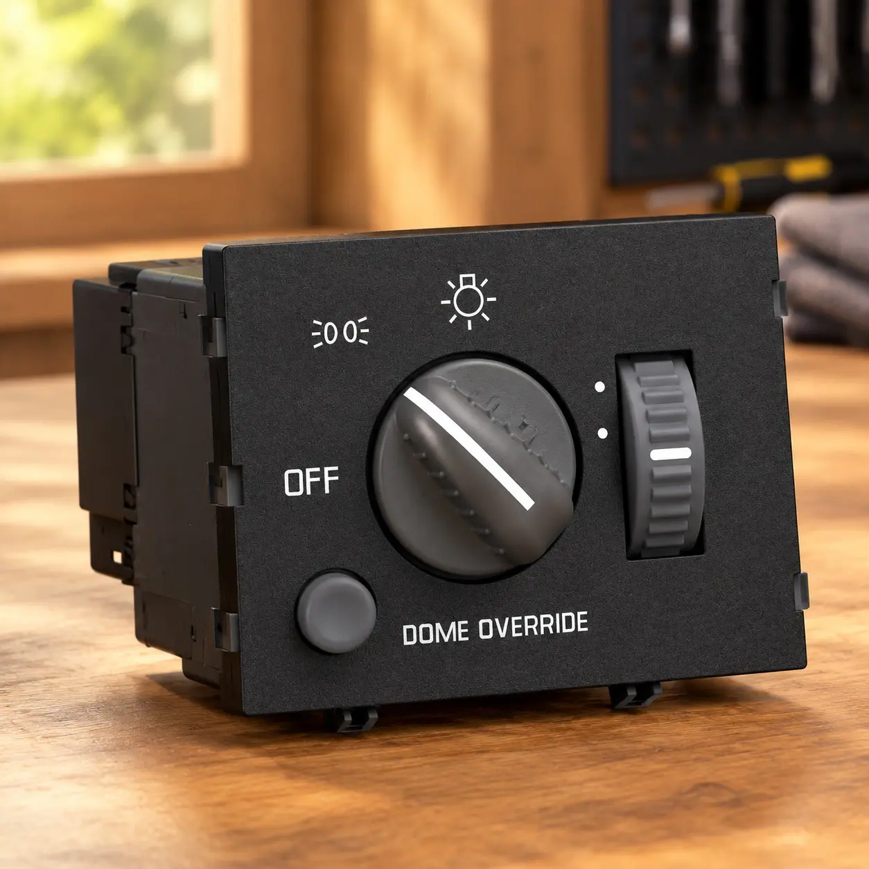 Headlight Dimmer Switch for 1995-1999 Chevy Tahoe Silverado1500 GMC | 1995 1996 1997 1998 1999 2000 C1500 C2500 K1500 K2500 Suburban Astro Yukon Safari Cadillac Escalade Yellowish LED Light