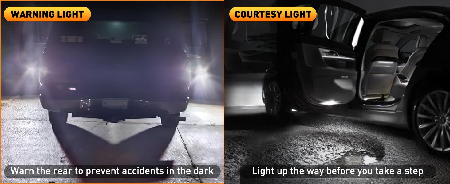 Nilight 2PCS LED Interior Door Panel Light Courtesy Lights White Beam Plug and Play for Toyota Avalon Sienna Venza Camry Prius 4Runner Lexus IS ES GS LS RX GX LX Subaru BRZ Lighting Accessories