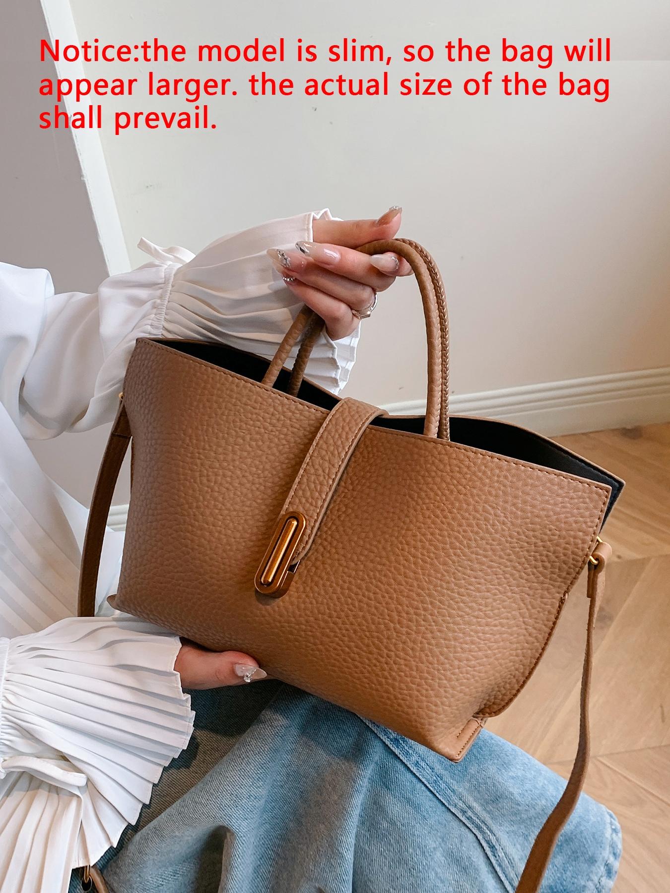 25 fall&winter Women's Elegant Solid Color Handbag, Fashionable Crossbody Bag for Daily Used, Casual Trendy Versatile High-quality Daily Commuting Bag