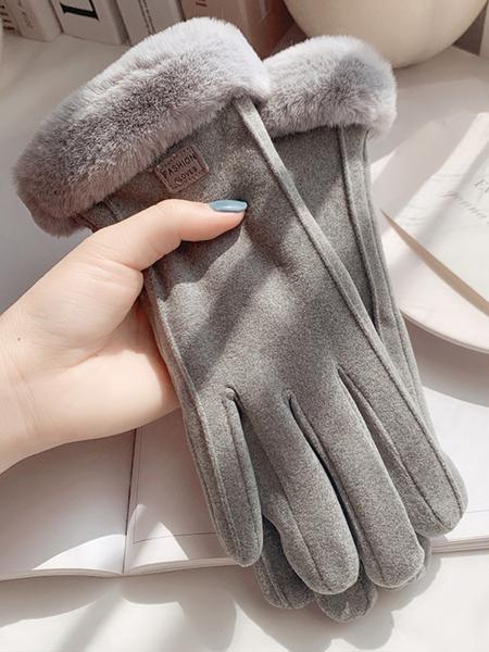 Women's Thick Warm Gloves for Fall & Winter, Windproof Touchscreen Compatible, Ideal for Cycling, Electric Bike, Daily Sports