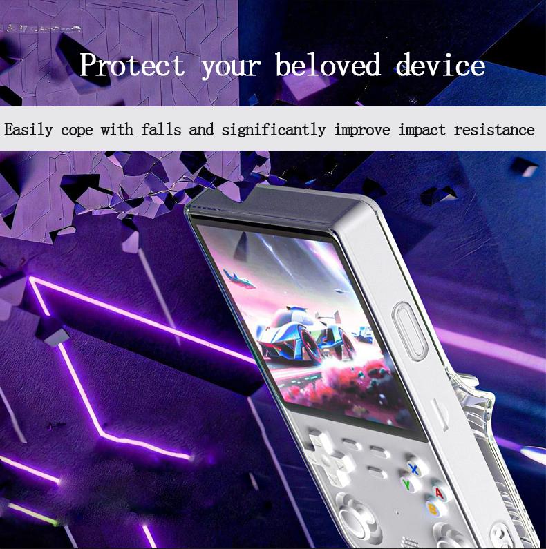 Transparent Protective Case for R36 Ultra Game Console, Anti-Drop Hard Storage Bag, Eva Shell, Scratch-Resistant Screen Film Transparent Protective Case for R36 Ultra Game Console, Anti-Drop Hard Storage Bag, Eva Shell, Scratch-Resistant Screen Film