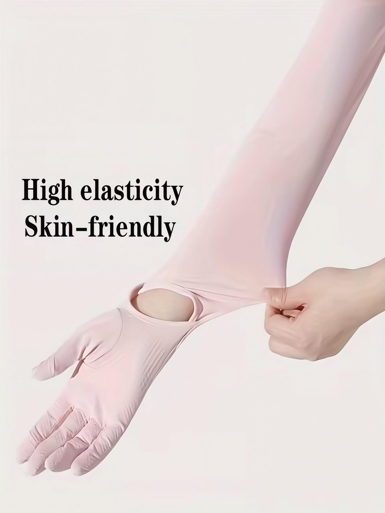 3 Pairs Women's Long UV Protection Gloves, Touchscreen Arm Sunblock Driving Gloves, Upf 50+, Ideal for Outdoor Sports and Cycling