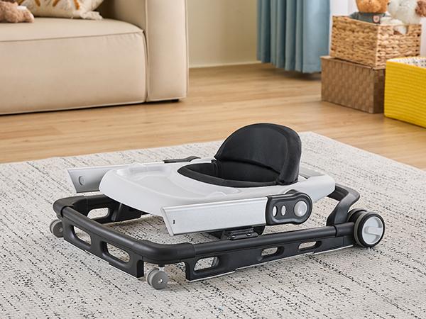 HARPPA Paddlo Lite | Adjustable Infant Toddler Baby Walker, andador Foldable Baby Walker with Wheels & Dining Plate, For 6-18 Months Babies, Baby Items Essential