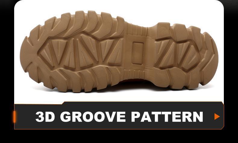 Brown Steel Toe Safety Shoes Unisex, Lightweight Anti Slip Work Shoes, Splash Resistant, Smash Proof and Puncture Proof for Kitchen, Restaurant and Food Service Work