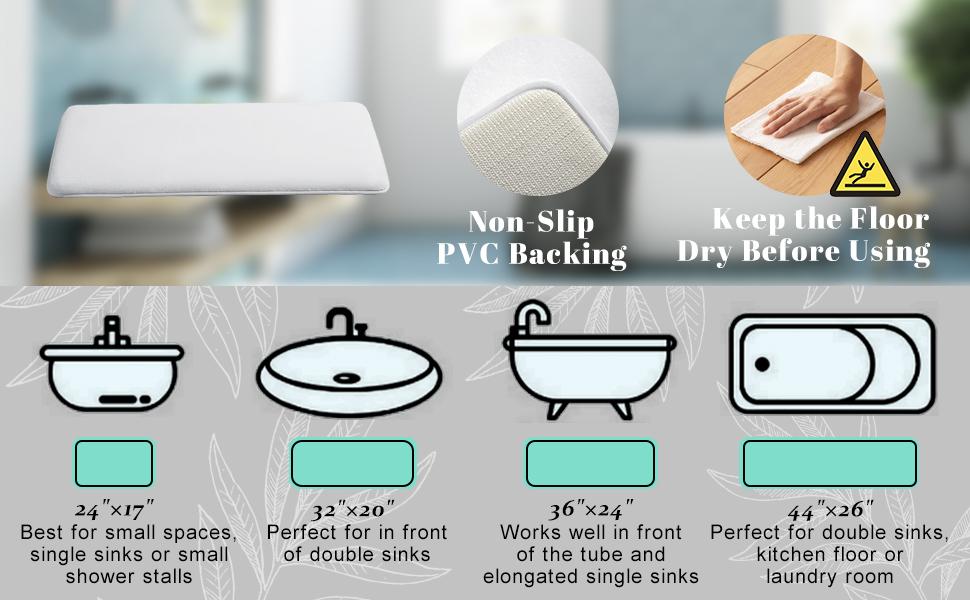 Memory Foam Bathroom Rugs-Soft and Non-Slip Bath Rugs, Machine Washable, Super Absorbent Velvet Bath Mats，Easier to Dry for Bathroom  Rugs Microfiber Cozy