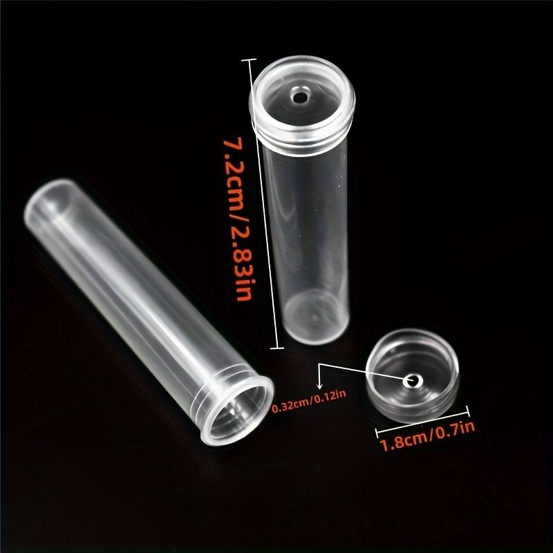 30pcs Floral Stem Water Tubes Plastic Flowers Vials Stem Water Tube Small Rose Water Holder Florist Supplies For Flower Arrangements Decoration