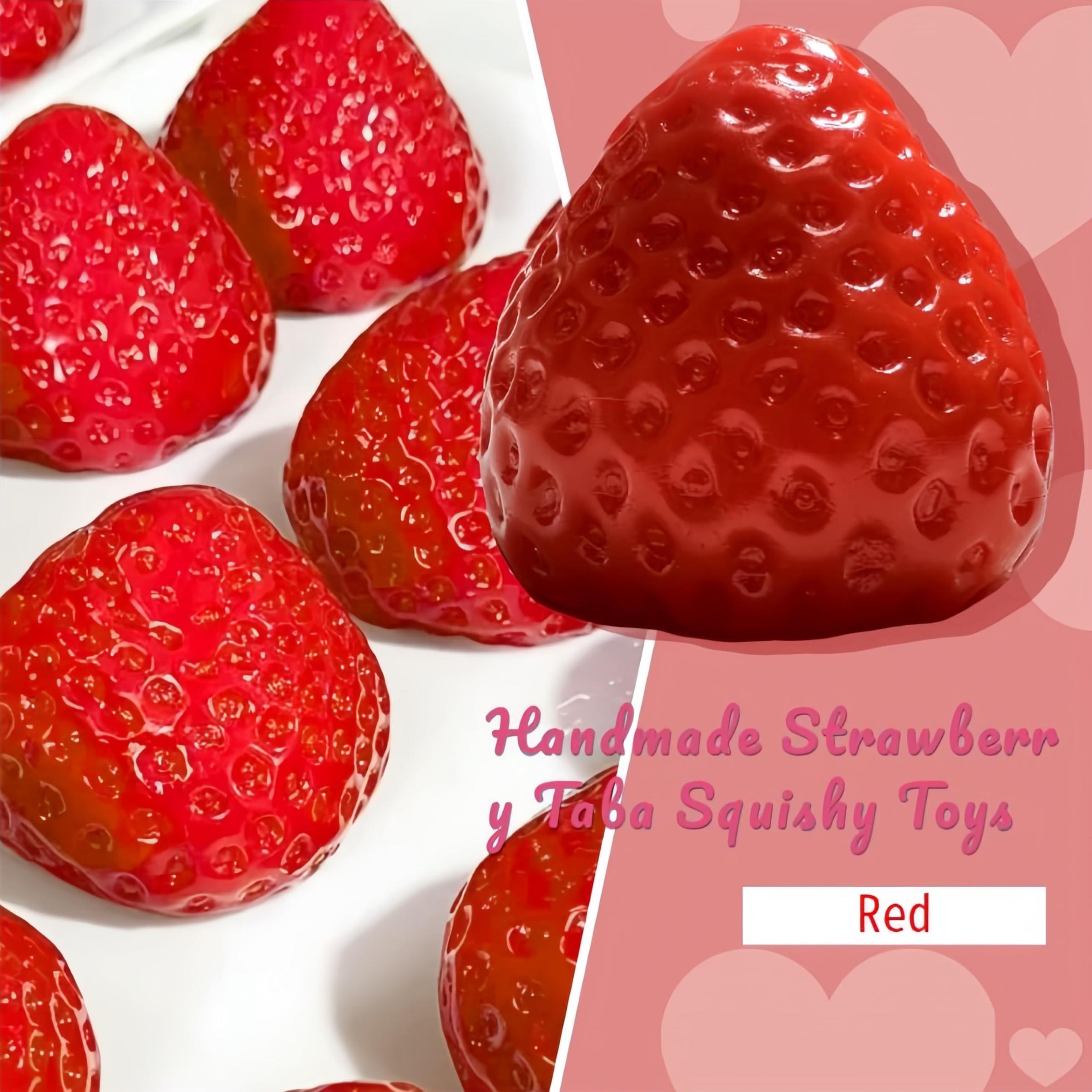 Strawberry Shaped Squishy Toy, Cute Squeeze Toy, Stress Relief Toy for Girls, Soft Fruit Shaped Toy for Birthday Gift