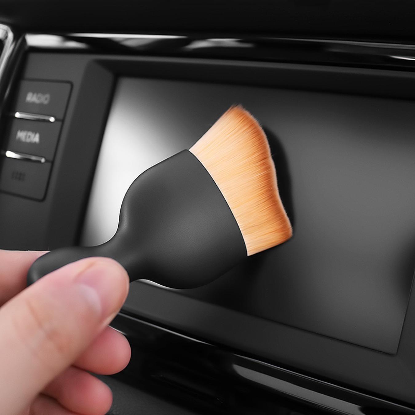 Car air conditioner air outlet cleaning brush gap cleaning soft hair dust removal tool