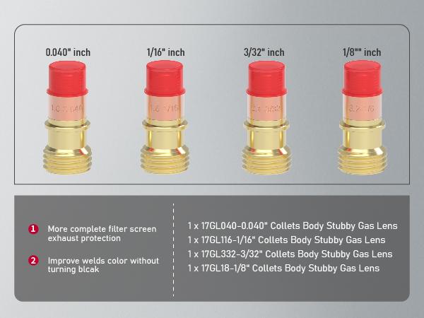 YESWELDER 49Pcs TIG Welding Torch Consumables Pack | Stubby Gas Lens, Collets, #10 Pyrex Cup for WP-17/18/26 TIG Torches YESWELDER 49Pcs TIG Welding Torch Consumables Pack | Stubby Gas Lens, Collets, #10 Pyrex Cup for WP-17/18/26 TIG Torches
