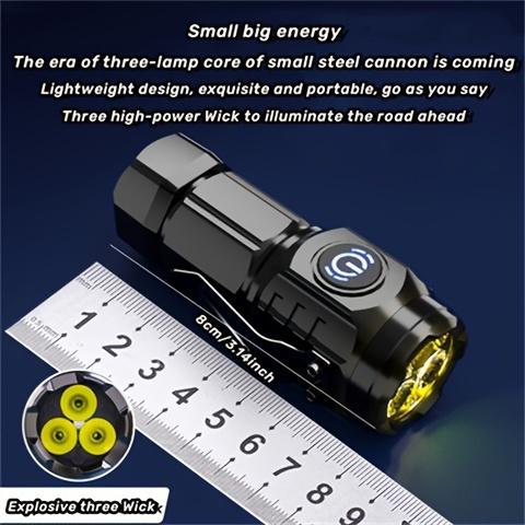 3000 Lumens LED Flashlight – Grade, 5 Modes, Super Bright Portable Torch for Camping, Hiking, Biking & Emergency| Rechargeable, Waterproof, Long-Lasting Belt Clip Weatherproof Durable Multimode Functionality Compact