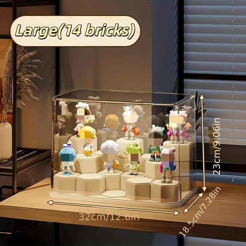 New DIY Doll & Action Figure Display Case, No Assembly Required, Stackable Design, Large Capacity Organizer Cabinet for Action Figures, Collectibles & Blind Box Storage and Display