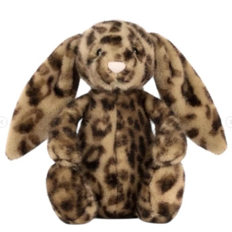 Easter Bunny Plush Toy, Limited Edition Leopard Print Rabbit Doll, Soft and Comfortable, Perfect Gift for Girls, Birthday Present