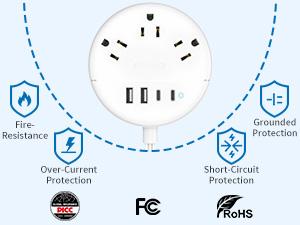 Power Strip with USB Ports NTONPOWER Flat Extension Cord 5 Ft/10 ft/15 ft/25 ft Flat Plug Power Strip Flat Cord with 3 AC Outlet & 2 USB C + 2 USB A for Home Office Nightstand Cruise Ship Black White Pink Power Strip with USB Ports NTONPOWER Flat Extension Cord 5 Ft/10 ft/15 ft/25 ft Flat Plug Power Strip Flat Cord with 3 AC Outlet & 2 USB C + 2 USB A for Home Office Nightstand Cruise Ship Black White Pink