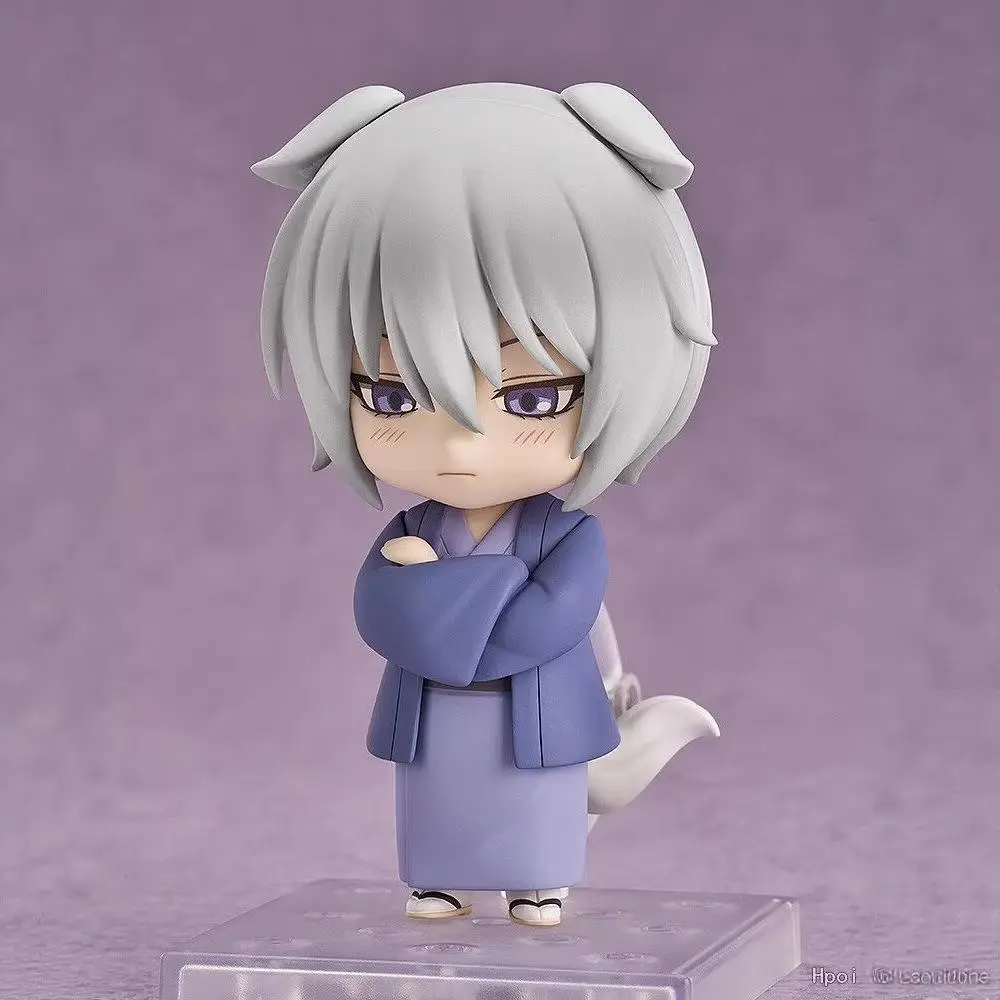 New Anime Q Version #2443 Kamisama Love Tomoe Figures White Fox Decoration Statue Collection Movable Model Doll Set Toy Gift