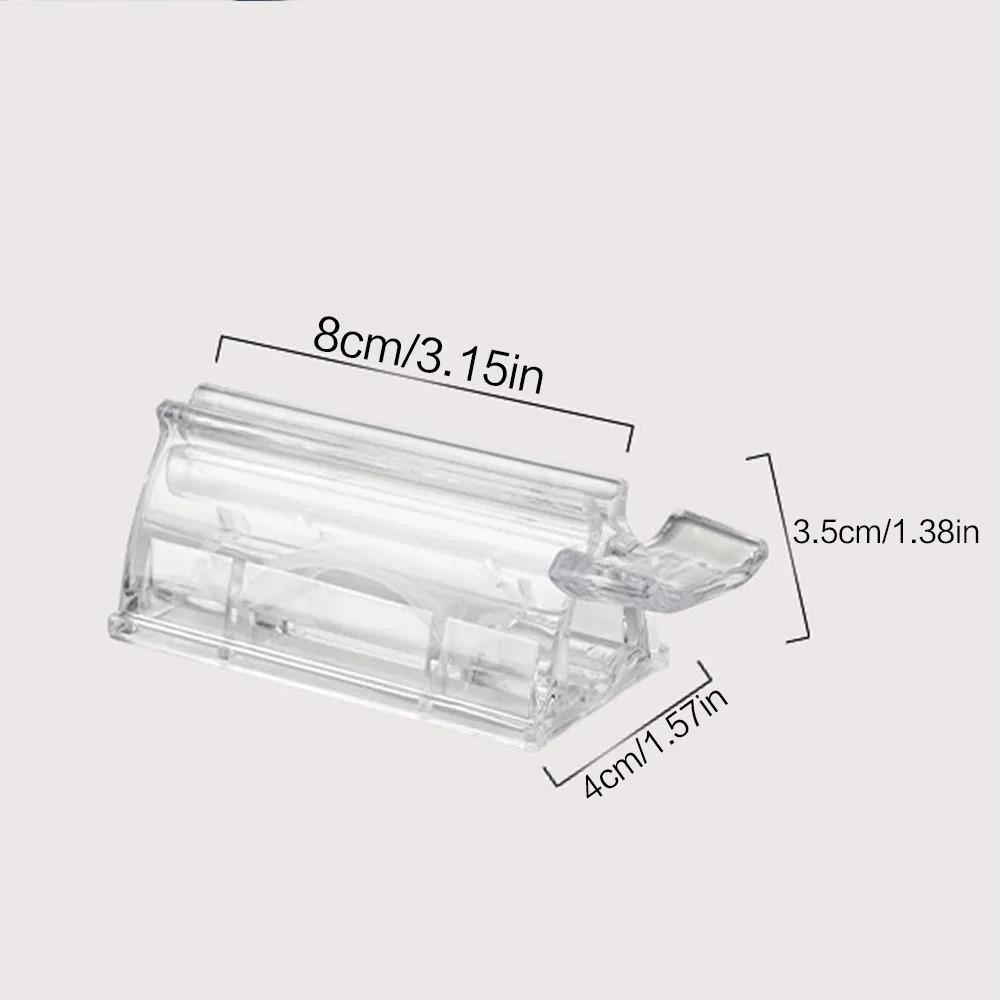 Portable Toothpaste Squeezer and Organizer, Easy-Clean Removable Holder, Effortless Rolling Toothpaste Saver, Multi-Size Fits Any Tube, No Installation Travel & Home Bathroom Upgrade Kit