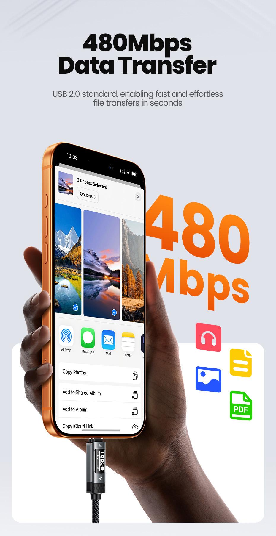 Toocki 100W USB Type C Cable 6A Super Fast Charging Cable for iPhone 17 16 15 Pro Max Samsung Huawei Xiaomi with OLED Digital Displaying USB-C Data Cable Wires Toocki 100W USB Type C Cable 6A Super Fast Charging Cable for iPhone 17 16 15 Pro Max Samsung Huawei Xiaomi with OLED Digital Displaying USB-C Data Cable Wires