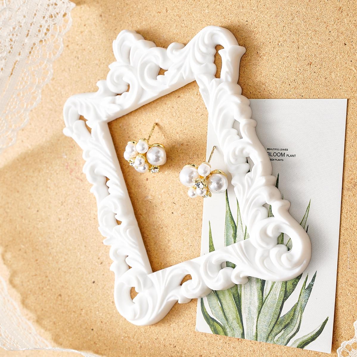 European Resin 3D Floral Props, Versatile Photography Background Decor, Desktop Mini Ornament, Festive Atmosphere Decoration
