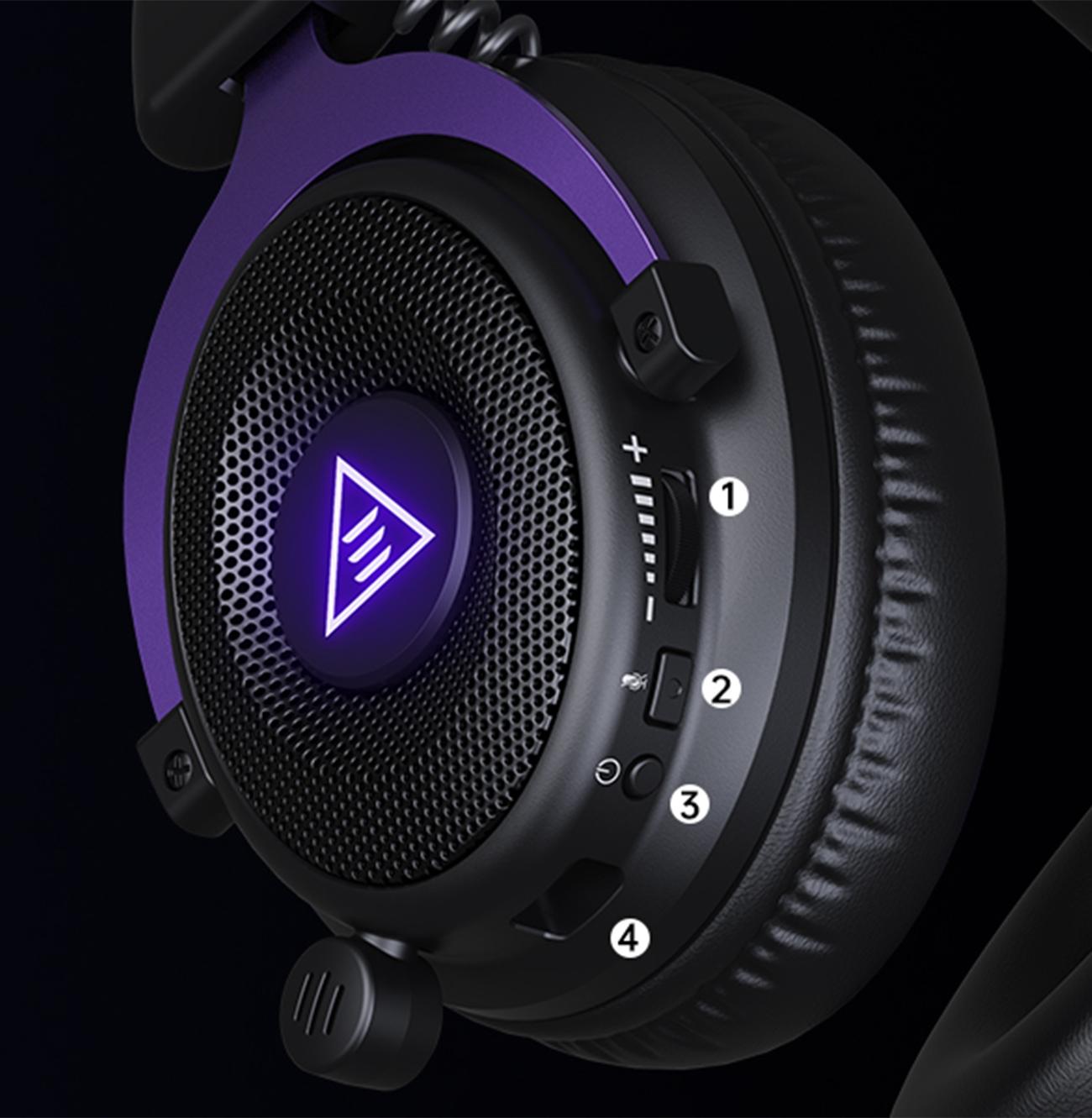 2.4GHz Wireless Gaming Headset, USB & Type-C, 30ms Low Latency, Over Ear Wired&Bluetooth Gaming Headset with Microphone for PC/PS4/PS5/Switch/Mobile/Mac, 80Hrs Playtime, RGB, Computer Headset
