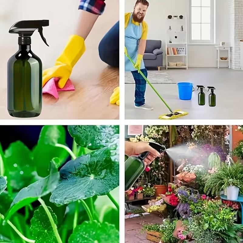 Multifunctional Spray Bottle Set, 6 or 8 Pack Options, 16.9 Oz Large Capacity Reusable Storage Bottles, Ideal for Shampoo, Shower Gel, Cleaning Liquid, Gardening, Beauty Salon