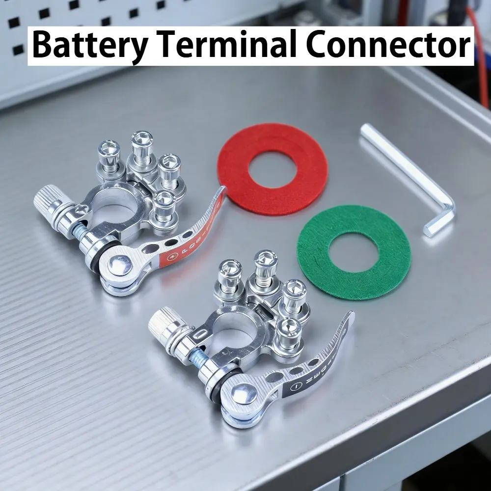 Quick Release Battery Terminal Connector, Ideal for Cars, Trucks, Boats, Fast-Release Cable End Clamp, Model Bt001, Set of 102952