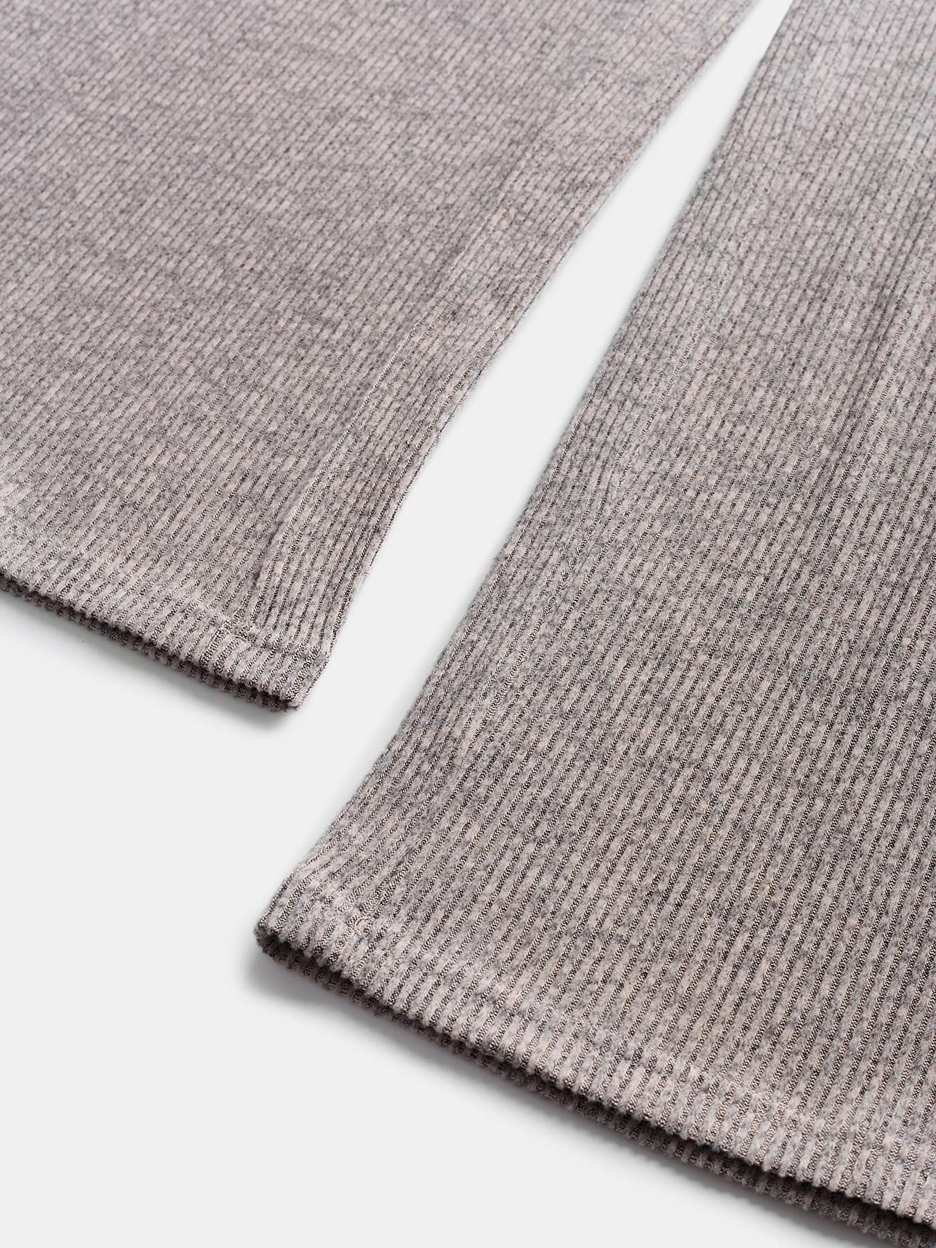 Women's Autumn Winter 2-Piece Set, Casual Aesthetic Round Neck Knitted Cardigan with Buttons & Loose-Fit Pants