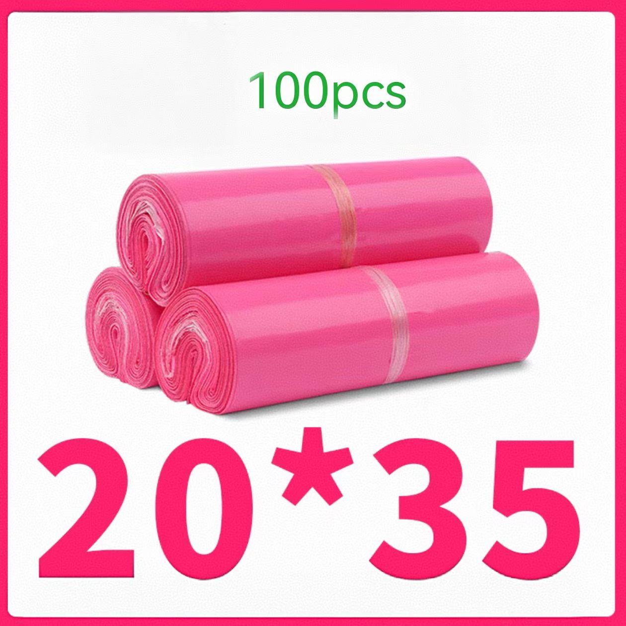 100 Shipping Packaging Bags, Thickened Colorful Clothing Waterproof Pouches, Logistics Bags for Secure Delivery