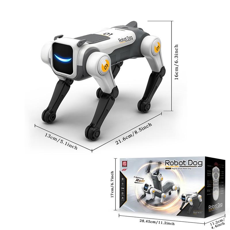 Electric Remote Control Robot Dog Toy, Voice-Controlled Bionic Mechanical Dog, Unisex Gift with Batteries Included