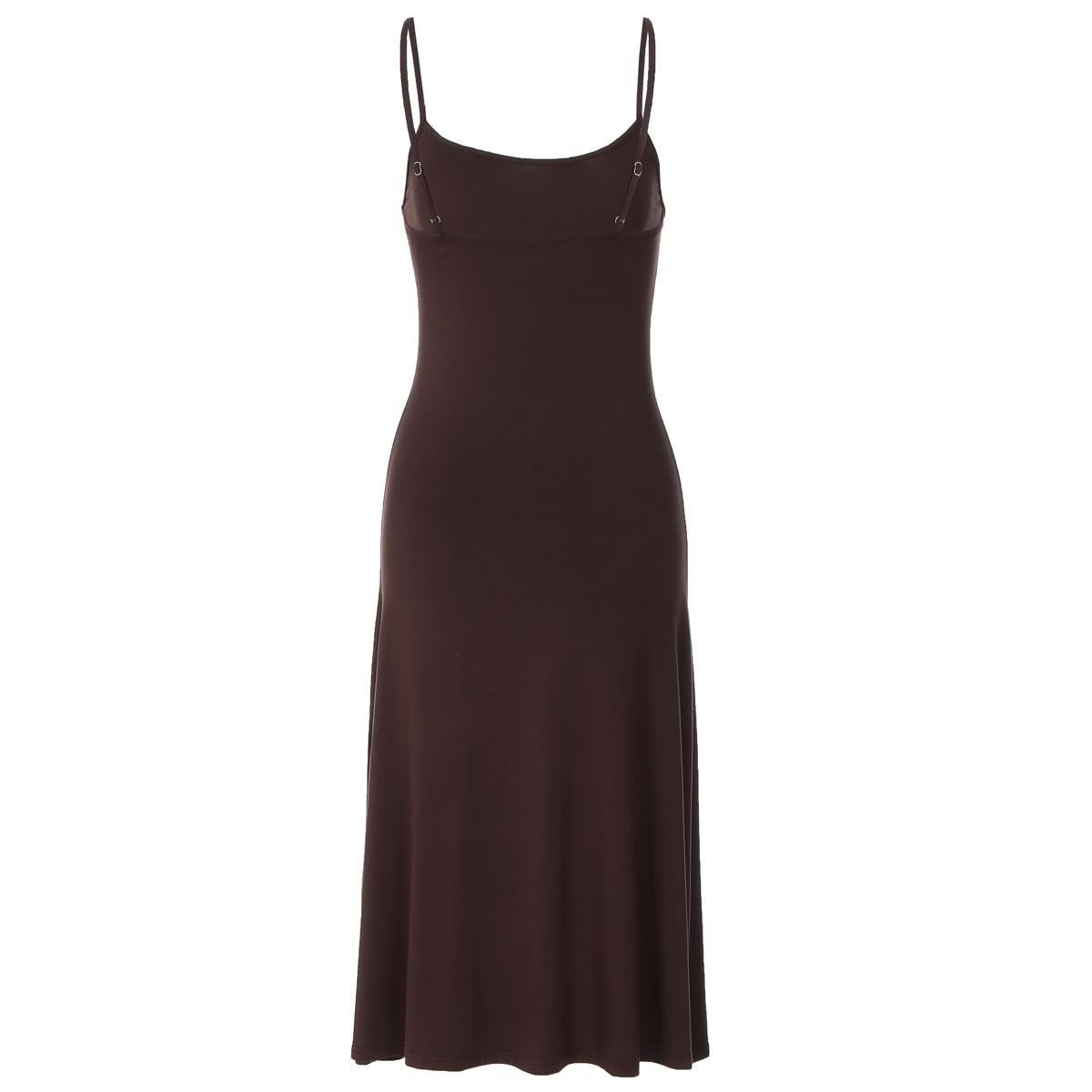 Women's Basic Solid Color Bodycon Slip Dress, Sleeveless Backless Spaghetti Straps Plain Slim Fit Midi Dress, Party Club Date Holiday Daily Casual Elegant Dresses For Ladies All Seasons Summer Fashion Clothes Wear