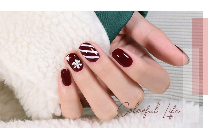 GAOY UV Gel Nail Polish, 16ml Soak Off Gel Polish, UV Light Cure for Nail Art DIY Manicure at Home, 1149 Dark Red Cherry Burgundy Red