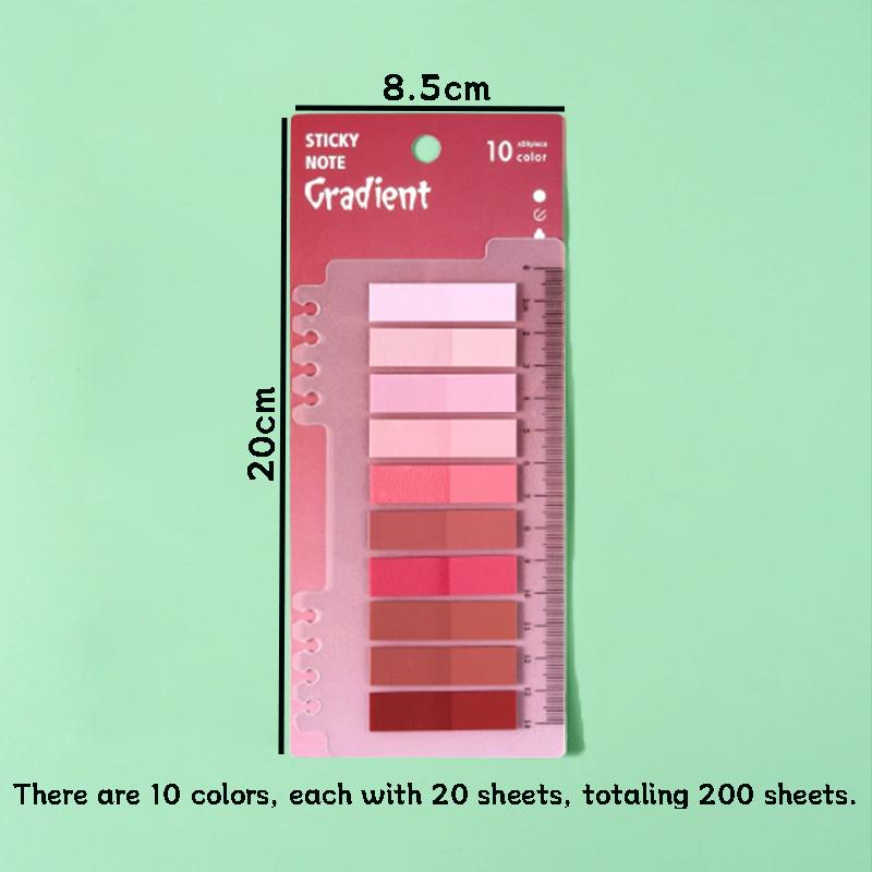 200sheets/pack Mixed Color Index Label Sticker, Multicolor Sticky Tab, Sticky Page Marker For Reading Note Book, Office Stationery & Supplies, Colorful Coated Tabs, Indexing Stickers