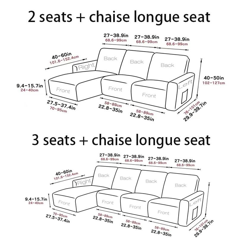 L-Shaped Leaf Pattern Sofa Cover Set, Includes Backrest Seat Armrests, Soft Comfortable Universal Fit, Stylish Bedroom Decor, Sofa Couch Covers