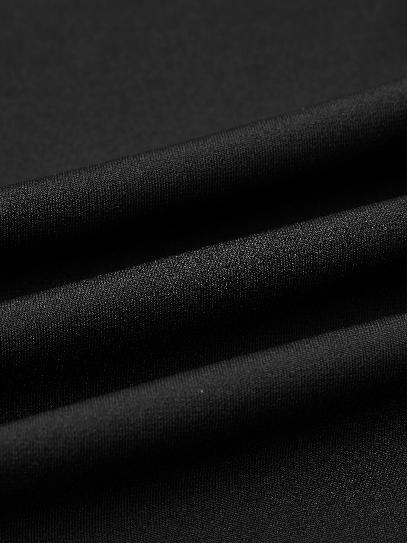 Elegant Chic Solid Color Maxi Dress, Deep V Neck Long Sleeve Bodycon High Waist Split Hem, Plus Size Women's Fall Fashion Party Dress