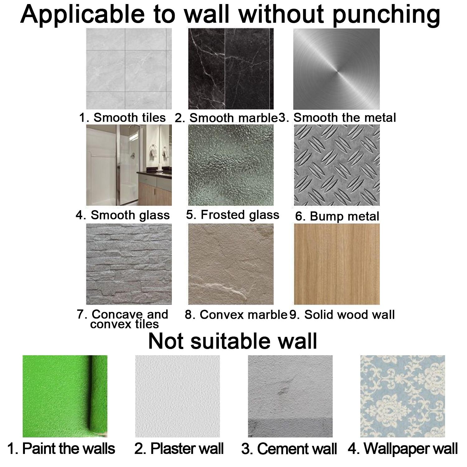 No-Drill Bathroom Shelves, Shower Shelves for Shampoo, Cosmetics and Soap, Space-Saving Bathroom Shower Organizer, Easy-to-Install Utility Shelves