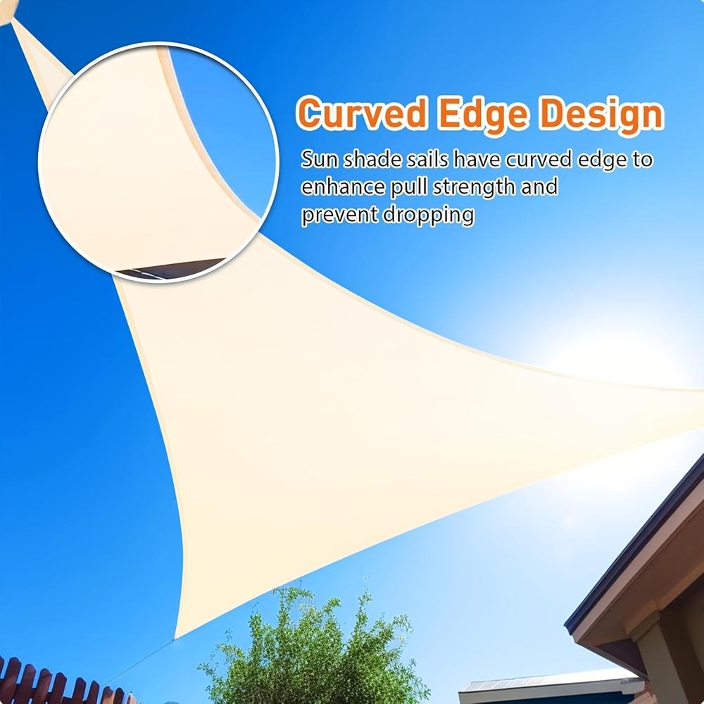 UV-Blocking Sunshade Sail, Right-Angle Triangle Awning for Backyard Patio Garden Outdoor Activities, Durable UV Protection Canopy