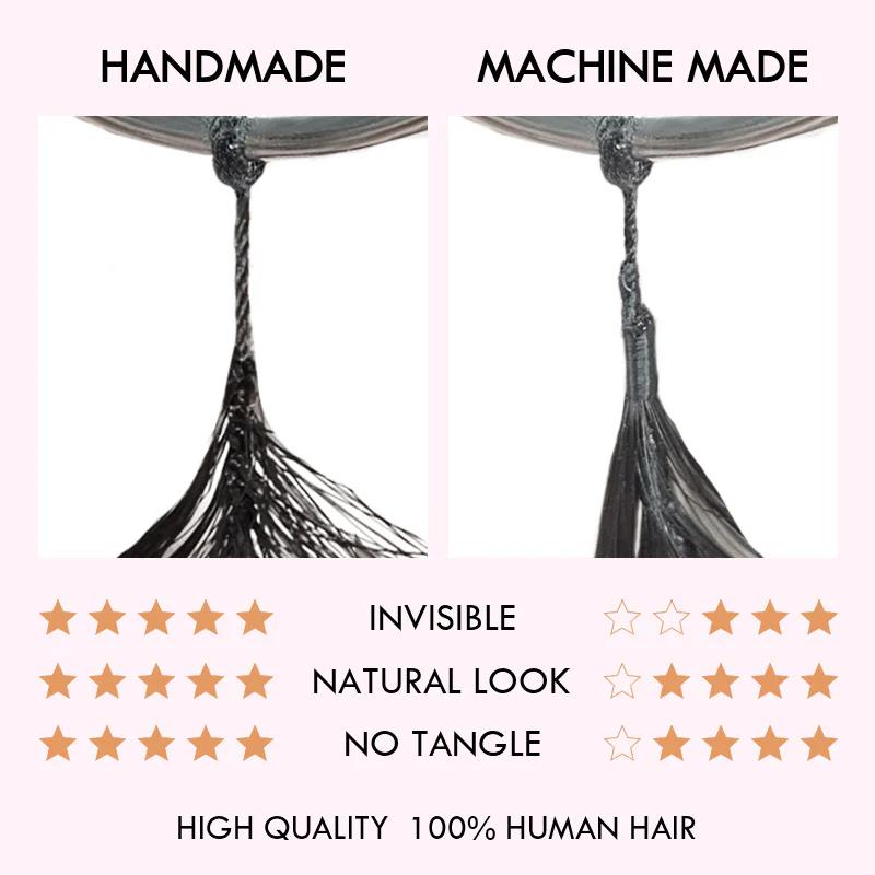 QVR Lightweight T2/30 Color Deep Wave Feather Crochet Braid Human Hair Extensions