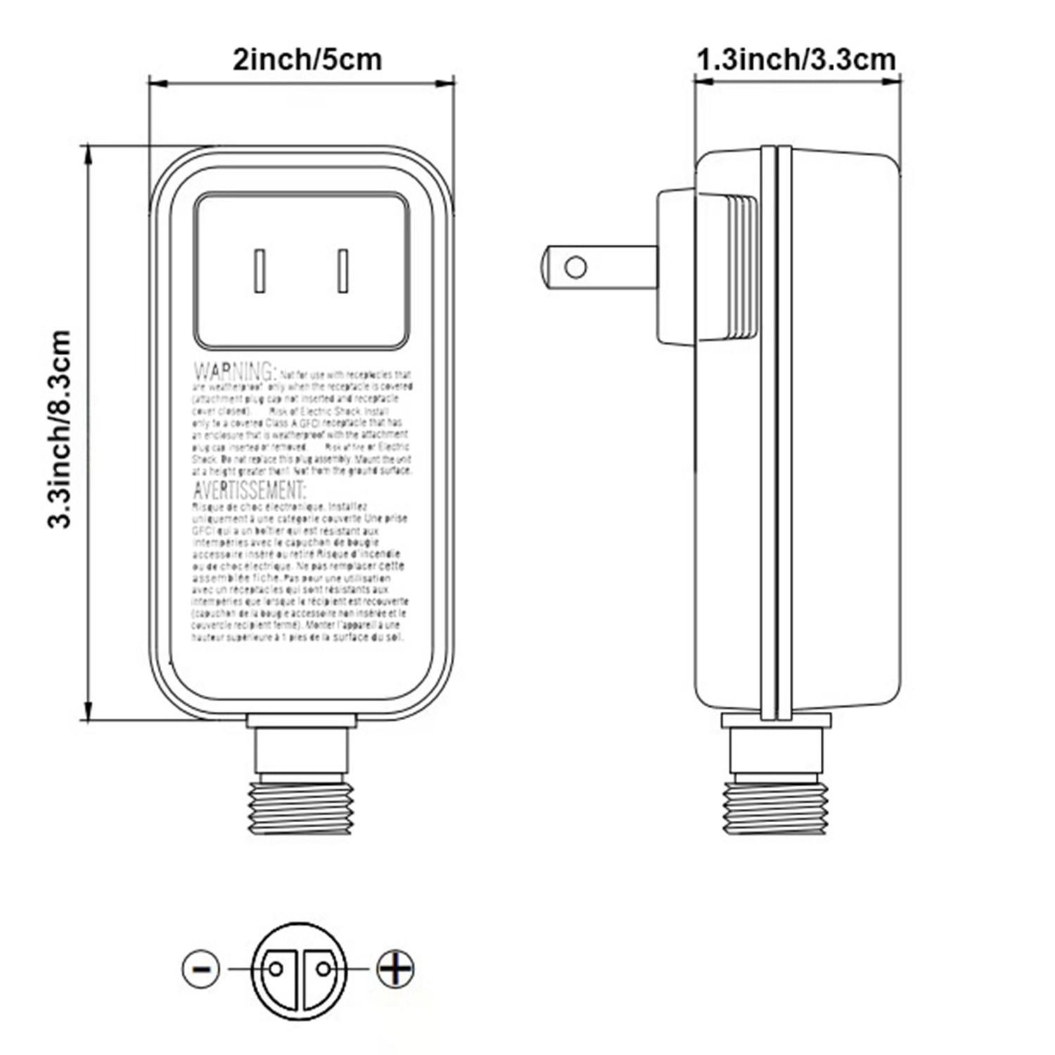 1 Set Of Smart Outdoor Eave Light Control Kit: US Standard Plug + Smart App Waterproof Controller with Remote. Weatherproof for Outdoor Use, Compatible with LED Strip Lights and String Lights, Plug-and-Play.