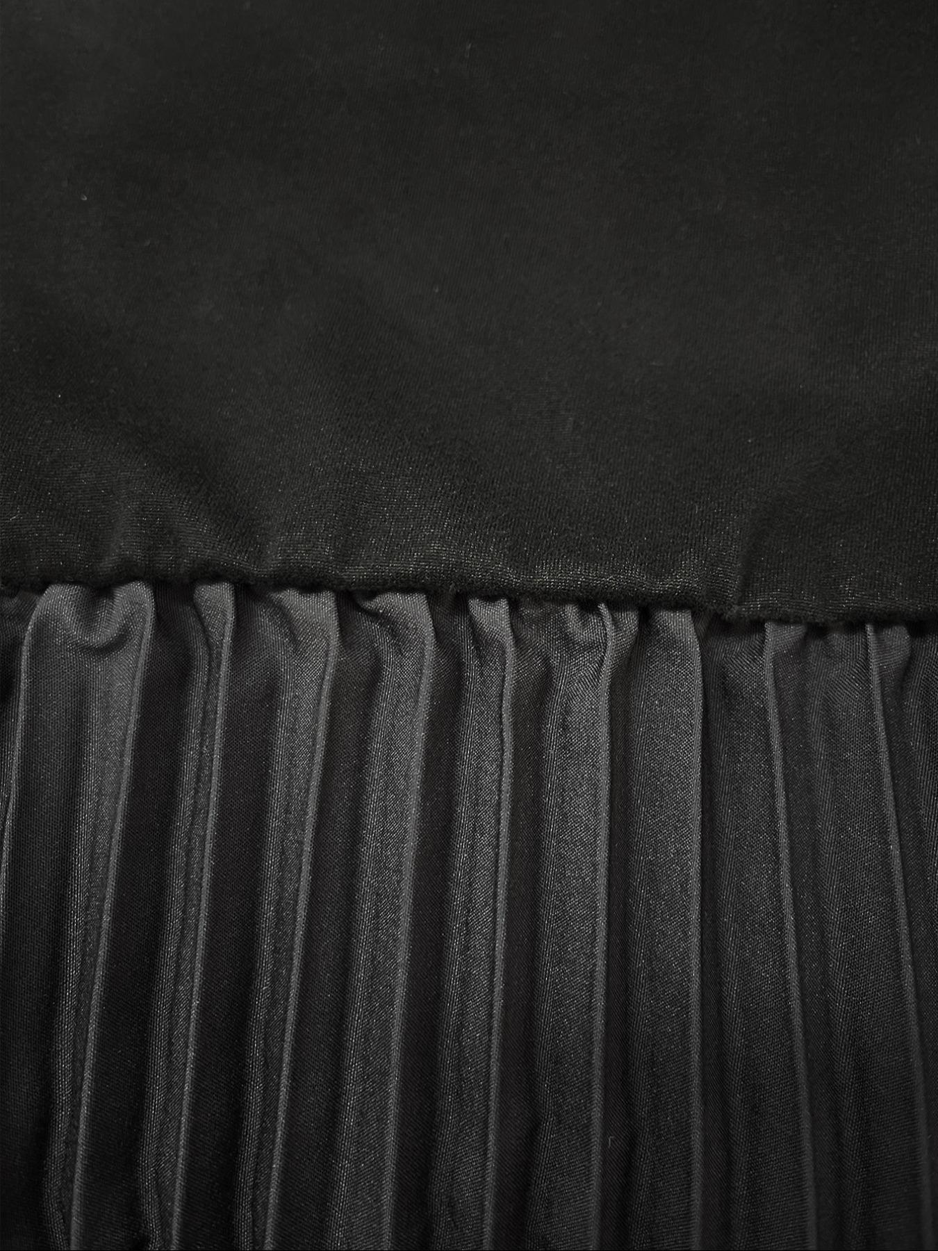 Round Neck Sleeveless Vest Pleated Dress, Stylish Women's Casual Wear, Perfect for Daily, Comfortable and Trendy Design