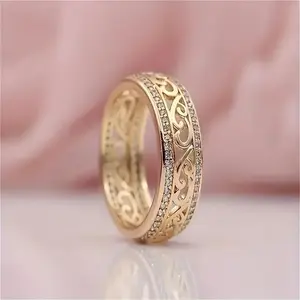 Elegant Timeless Pattern Birthstone Stackable Ring - Anniversary, Engagement, Wedding & Bridal Jewelry | High-Quality Women’s Accessories for Festive & Daily Wear Stacking Rings