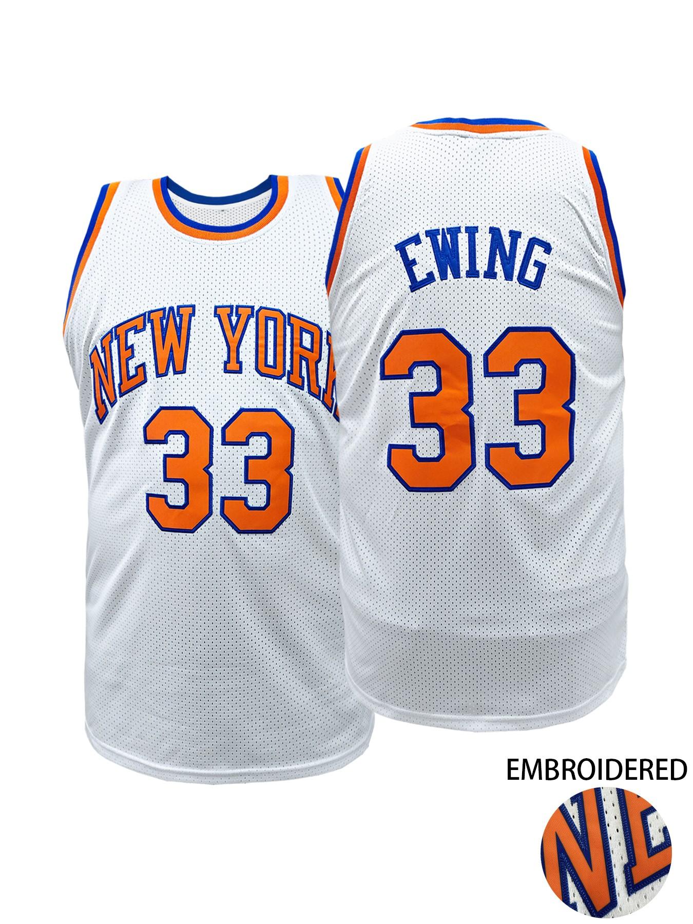 Men's Classic 90s New York #33 Vintage Basketball Jersey | Embroidered Mesh Retro Jersey