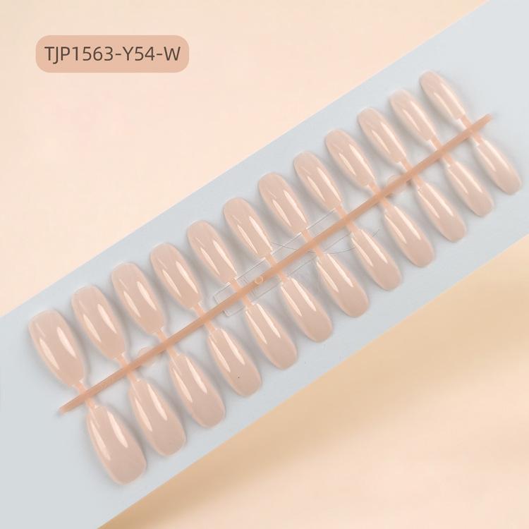 Extra-long trapezoidal fake nail patches, uncoated UV nail tips, 24-piece set of solid color press-on nails, Red Press on Nails Glossy Almond Shape Fake Nails Valentines Day Nails for Women