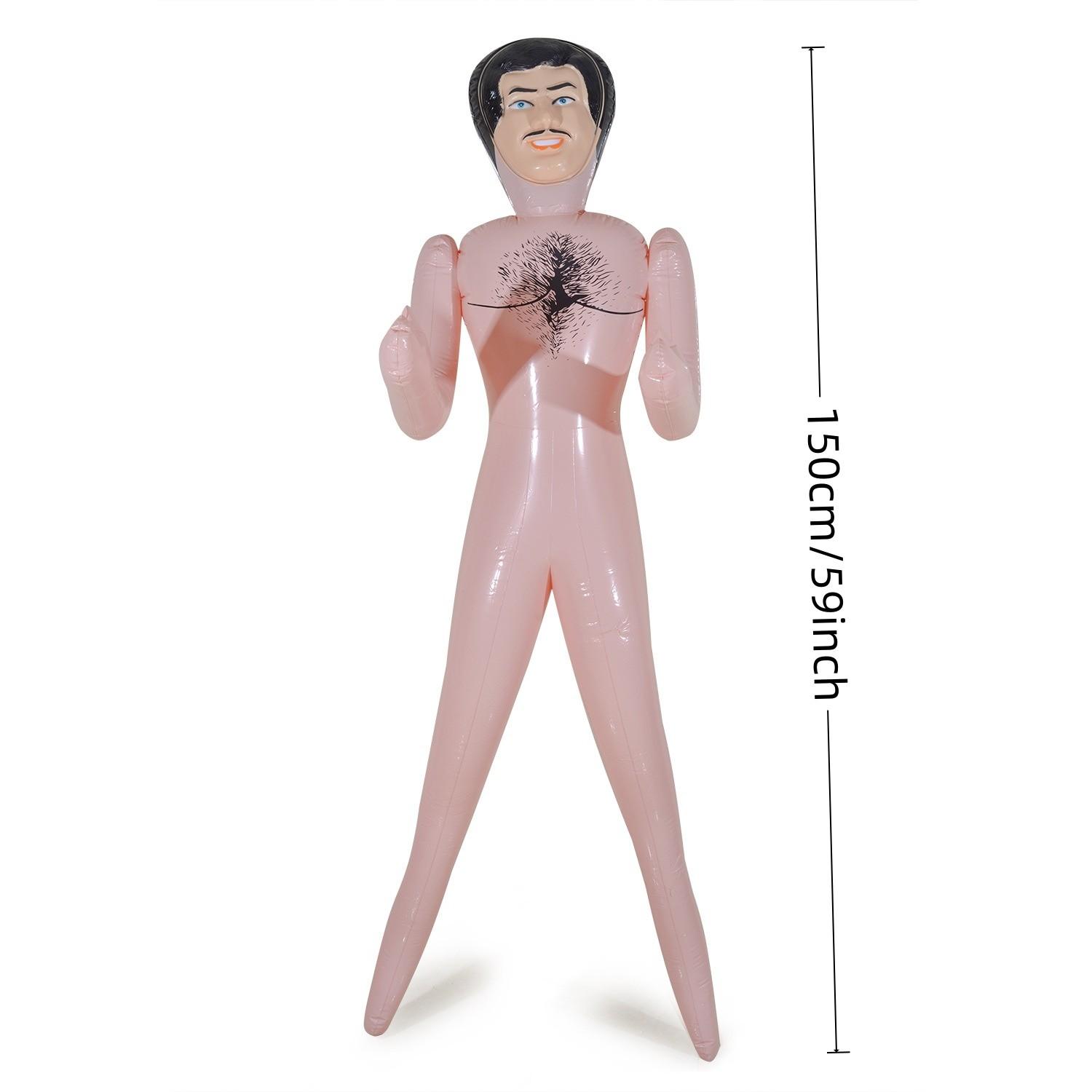 1pc PVC Inflatable Doll, Prank Birthday Party Inflatable Model, Joke Inflatable Toy, Party Photo Prop, Fun Decoration for Events